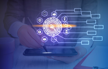 Picture photo system network scheme modern technology smart device