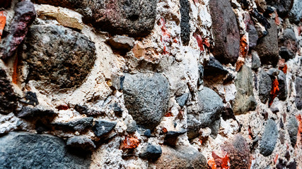 Old Stone Wall Background of a medieval Castle.