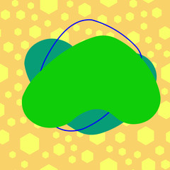 Asymmetrical uneven shaped format pattern object outline multicolour design Design business concept Empty copy space modern abstract background