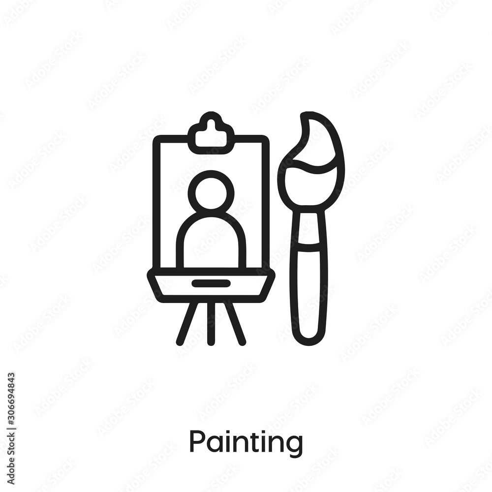 Canvas Prints painting icon vector sign symbol