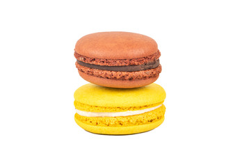 Lemon and chocolate macaroons