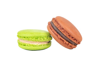 Lemon and chocolate macaroons