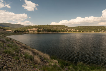 Western vista of Quemado Lake, New Mexico.