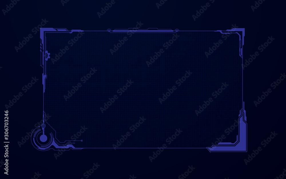 Poster abstract hud ui gui future futuristic screen system virtual design