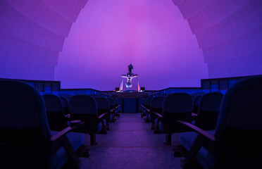 Fulldome projection at the planetarium	 - obrazy, fototapety, plakaty
