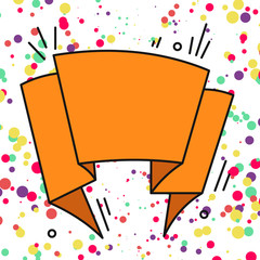 Asymmetrical uneven shaped format pattern object outline multicolour design Business concept Empty template copy space isolated Posters coupons promotional material