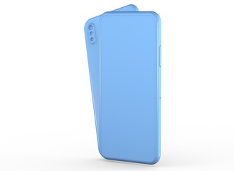  New realistic mobile phone smartphone mockup with blank screen.