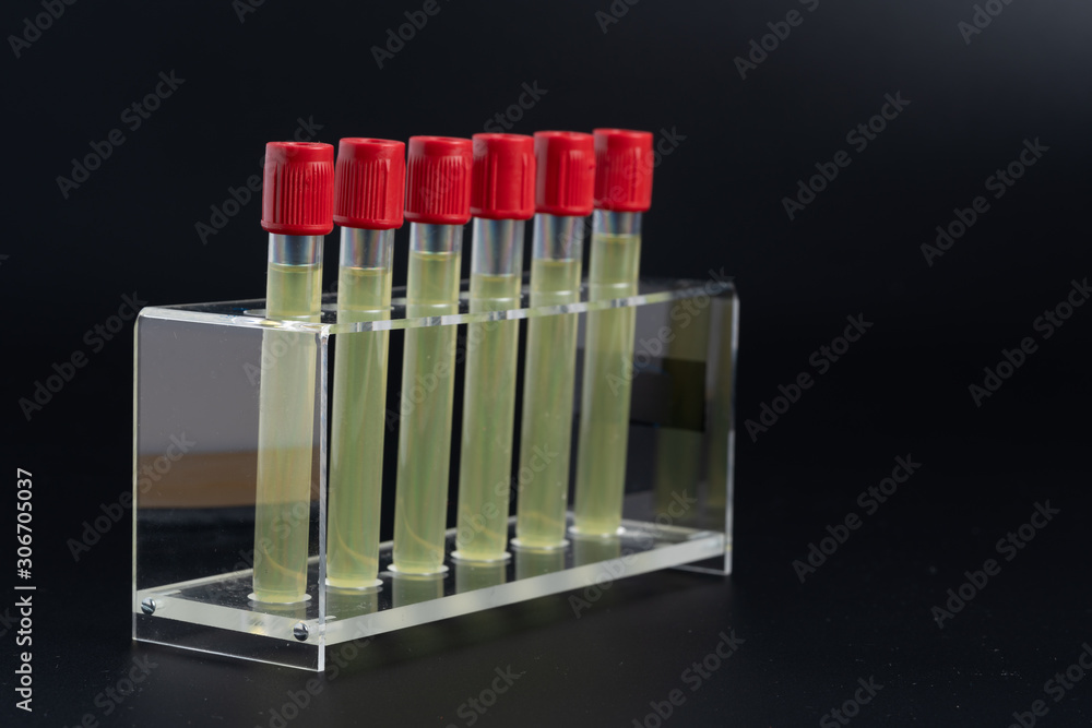 Sticker Test tubes with chemical samples