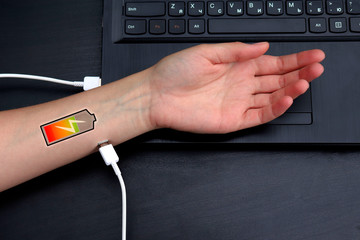 The concept of the office. Fatigue, lack of energy at work. Lack of inspiration. Depression,...