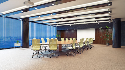 contemporary office interior.
