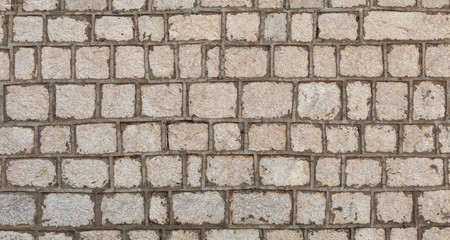 old masonry, texture of stone wall, background Montenegro