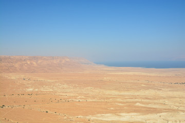 Fototapeta na wymiar Israel. Judean Desert and the Dead Sea.
