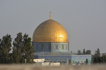 Dome of the Rock Mosque in Jerusalem.
