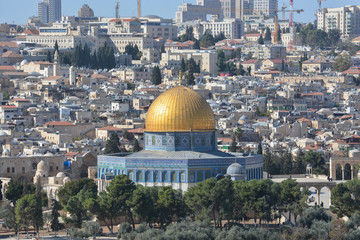 Dome of the Rock Mosque in Jerusalem.