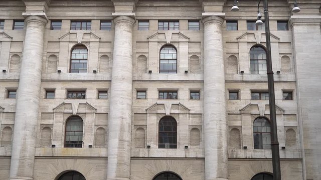 Italy - Milan - Piazza Affari - Borsa - bussines square