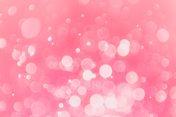 Abstract Pink background with bokeh, bokeh background, sparkle bokeh background, love background