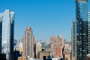 Fototapeta na wymiar Hell's Kitchen Skyline in New York City