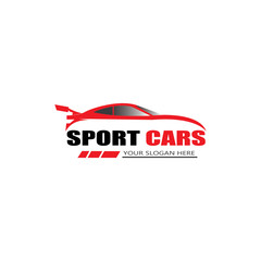 sport car logo template design vector - Vector