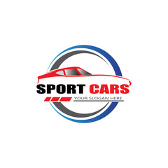 sport car logo template design vector - Vector