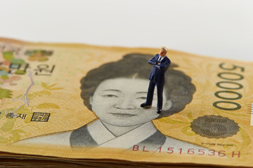 50000 Korean won banknotes