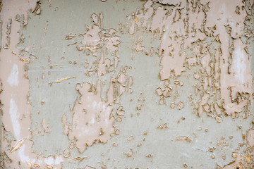 Peeled and faded plank wooden texture wallpaper. Tiled.