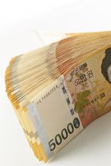 50000 Korean won banknotes
