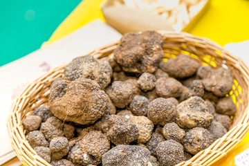 truffle in wicker baskets