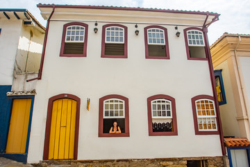 person in the window