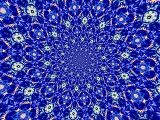 Colorful digital graphic kaleidoscope symmetry mandala style in laser light trial pattern, Tie Dye , spiderweb art abstract background for art projects, banner, business,   card, 3D, template