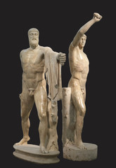Fototapeta na wymiar Statue of Harmodius and Aristogeiton, Tyrannicides.