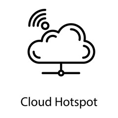  Cloud Hotspot Vector 