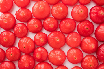 close up little rose apple on white background. rose apple is sweet tropical organic healthy fruit...