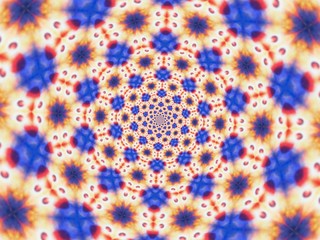 Colorful digital graphic kaleidoscope symmetry mandala style in laser light trial pattern, Tie Dye , spiderweb art abstract background for art projects, banner, business,   card, 3D, template