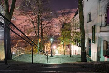 paris by night funiculaire sacr&eacute; c&oelig;ur (nov 2019)