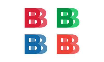 Letter B Logo Designs. Creative abstract vector letter B icons