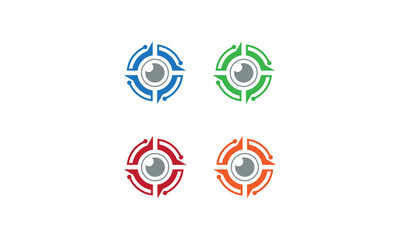  Software Camera Eye Logo vector