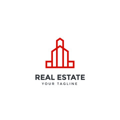 Fototapeta premium real estate logo template design vector