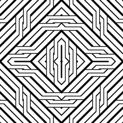 Design seamless monochrome diamond pattern