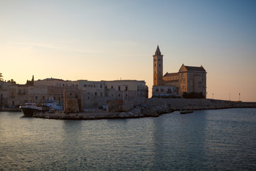 Trani Cathedral at evening