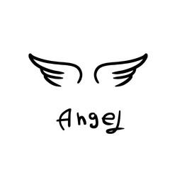 Angel wings icon