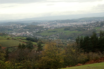 Obraz premium Vue des environs de Saint Etienne