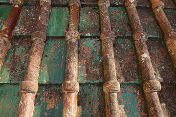 Old roof tiles from Sicily