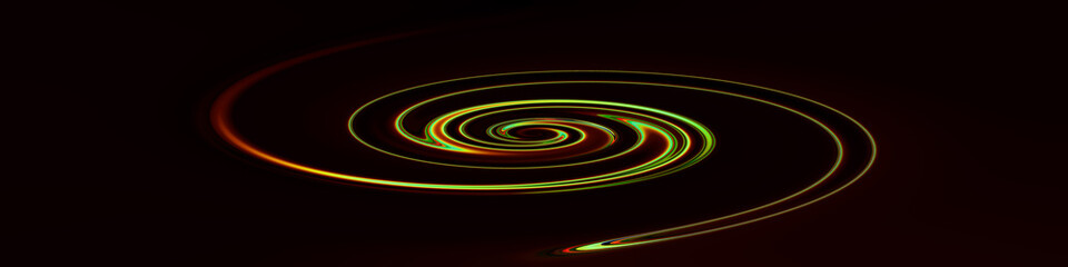 Digital art, panoramic abstract 3D objects, Germany