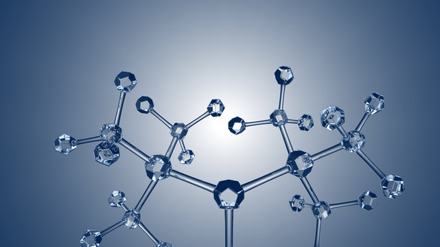 Molecular structure of microcrystalline molecular model diamond Hexagon