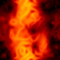 Seamless background texture of fire and flame. Colors: sunset orange, red orange, red, brick red, mahogany.