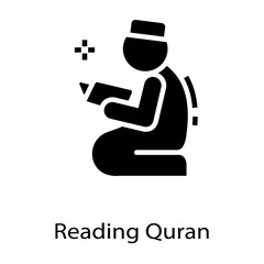  Reading Quran Vector 