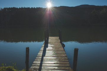 lago nel bosco