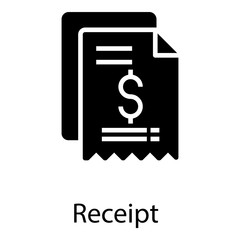  Financial Receipt Vector 
