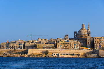 Fototapeta premium Valletta City Skyline In Malta