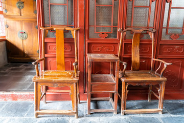 old Chinese Style Interior furniture decoration